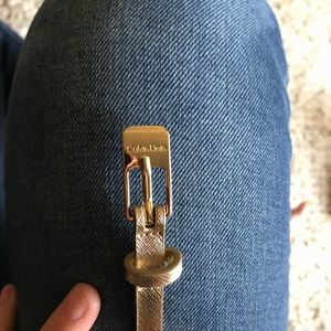 Calvin Klein Skinny Leather Belt